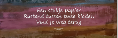 Vind je weg © Sharon Anthonio Vind je weg © Sharon Anthonio